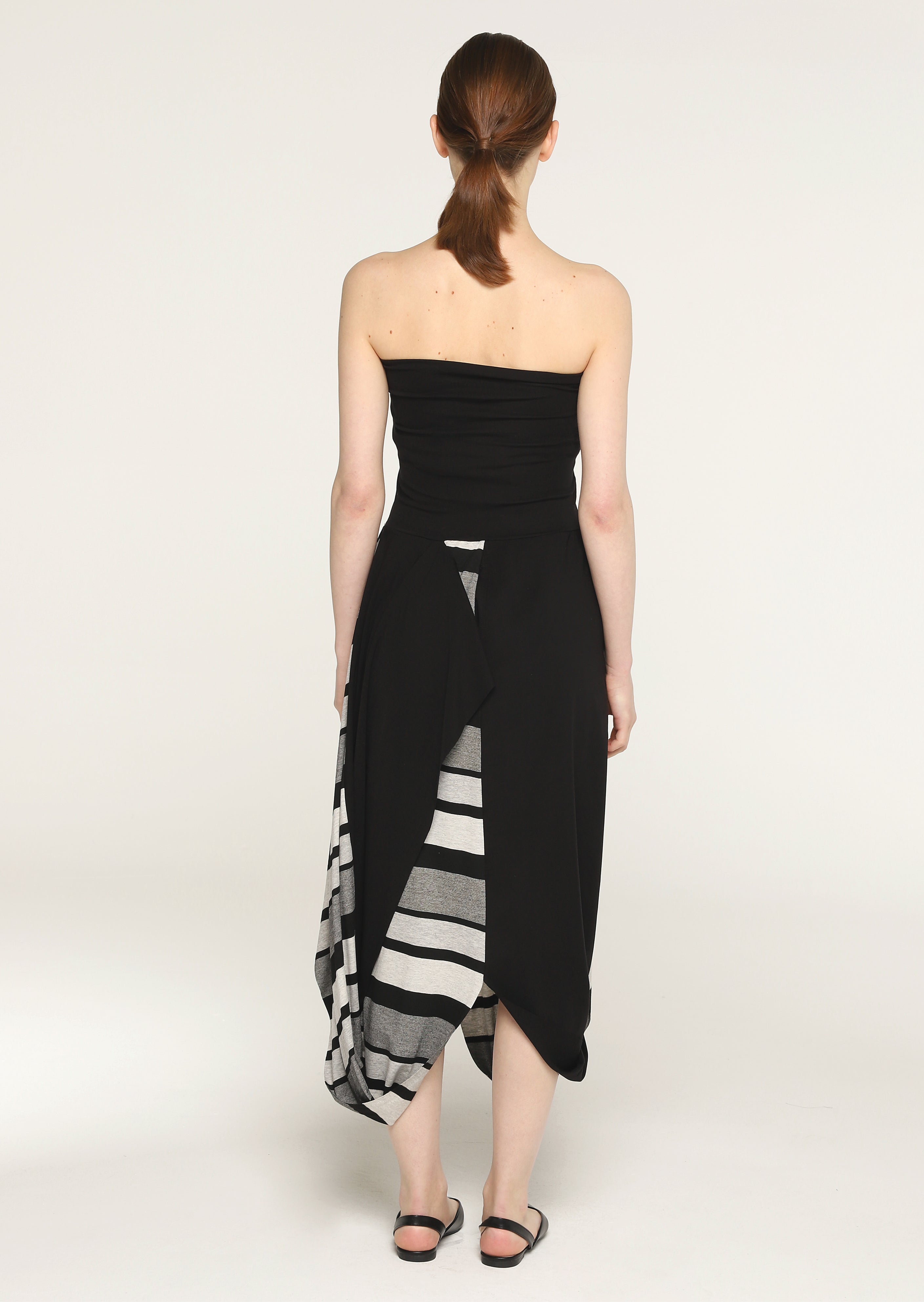 Igor Dobranic Elvira Dress/Skirt, Black Stripe - Statement Boutique