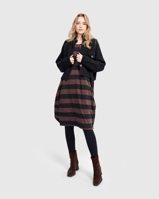 Alembika Trucker Cardigan, Black - Statement Boutique