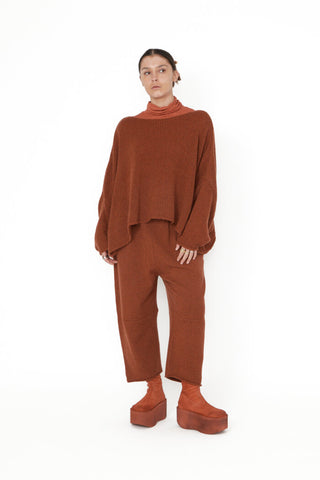 Boxy Cropped Sweater, Spice