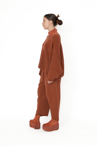 Boxy Cropped Sweater, Spice