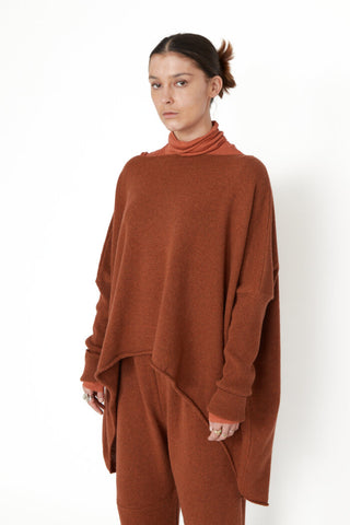 Hi Lo Oversized Sweater, Spice