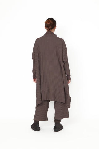Ribbed Knit Oversize Top, Moro