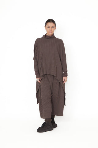 Ribbed Knit Harem Pant, Moro