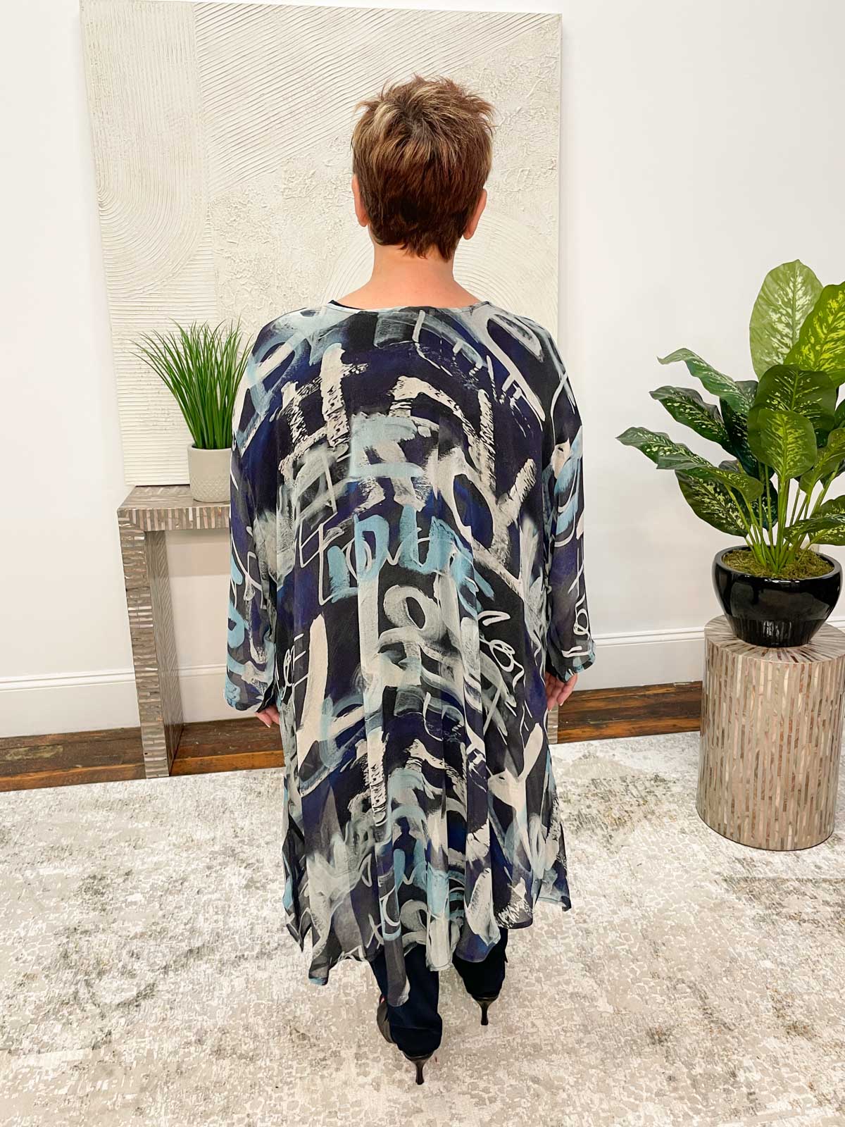 Sterling Styles Whisper Top, Blue Love Shuffle - Statement Boutique