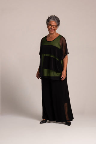 Sympli 323237-0 Fusion Split Back Tunic - Statement Boutique