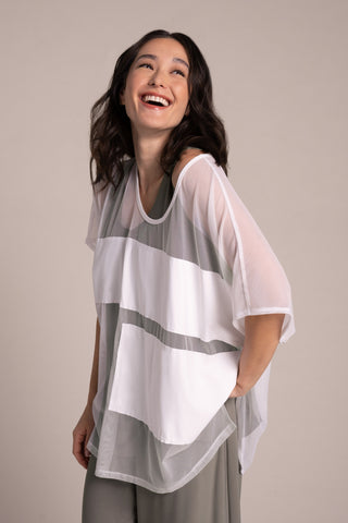 Sympli 323237-0 Fusion Split Back Tunic - Statement Boutique