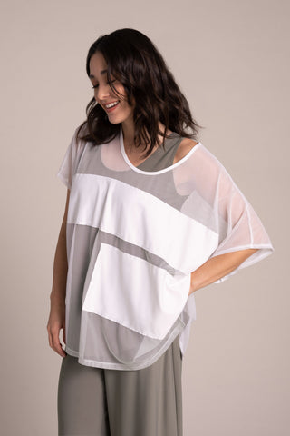 Sympli 323237-0 Fusion Split Back Tunic - Statement Boutique