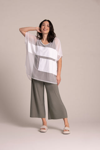 Sympli 323237-0 Fusion Split Back Tunic - Statement Boutique