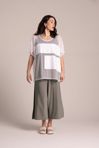 Sympli 323237-0 Fusion Split Back Tunic - Statement Boutique