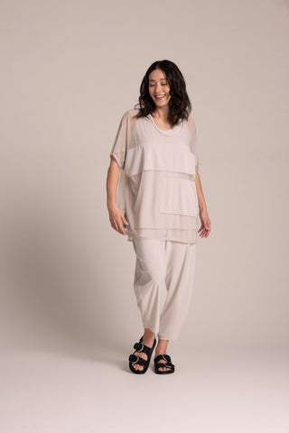 Sympli 323237-0 Fusion Split Back Tunic - Statement Boutique
