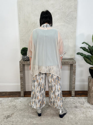 Sympli Barely Serena Shirt, Cashew/Riverstone - Statement Boutique