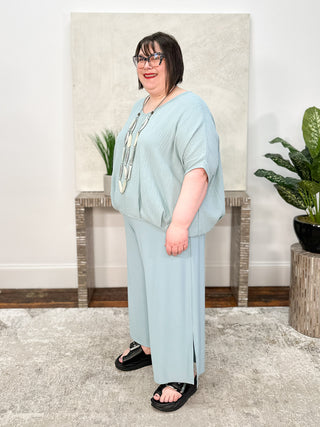 Sympli Breeze EZ Tuck Top, Stone Blue - Statement Boutique