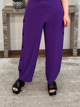 Buttoned Up Lantern Pant, Elderberry