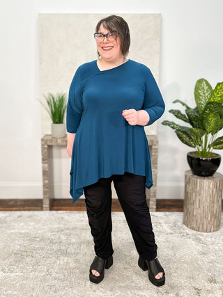 Sympli Flounce Boomerang Tunic, Atlantis - Statement Boutique