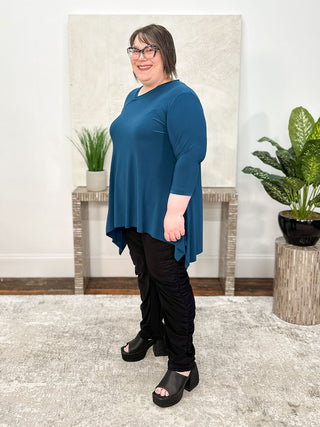 Sympli Flounce Boomerang Tunic, Atlantis - Statement Boutique