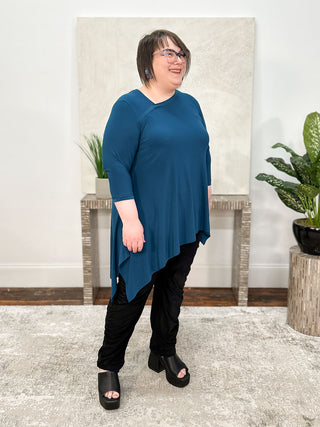 Sympli Flounce Boomerang Tunic, Atlantis - Statement Boutique