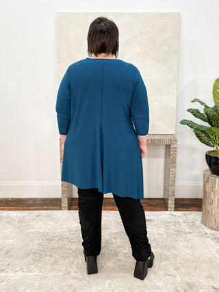 Sympli Flounce Boomerang Tunic, Atlantis - Statement Boutique