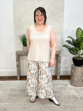 Sympli Go To Tank Relax Short, Cashew - Statement Boutique