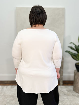 Go To Classic T Relax, 3/4 Sleeve, White