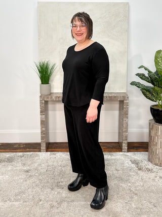 Narrow Lantern Pant, Black