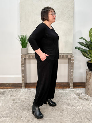 Narrow Lantern Pant, Black