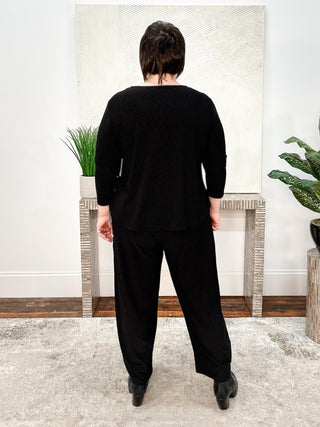 Narrow Lantern Pant, Black