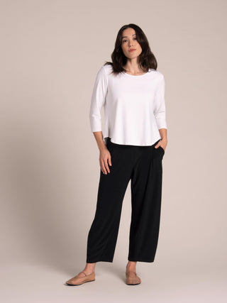 Sympli Go To Classic T Relax Short, White - Statement Boutique