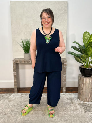 Sympli Go To Tank Relax, Navy - Statement Boutique