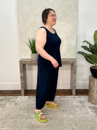 Sympli Go To Tank Relax, Navy - Statement Boutique