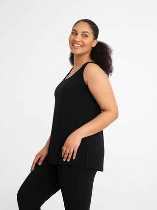 Sympli Go To Tank Relax, Black - Statement Boutique
