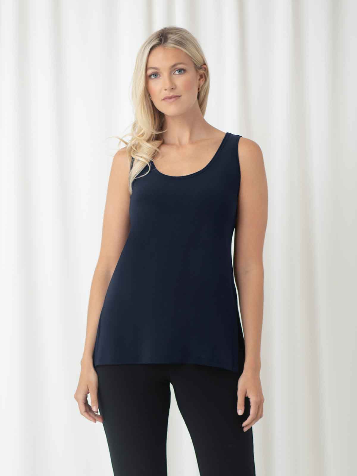 Sympli Go To Tank Relax, Navy - Statement Boutique