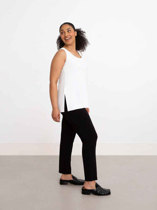 Sympli Go To Tank Relax, White - Statement Boutique