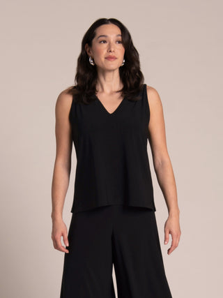 Sympli Go To V-Neck Tank Relax Short, Black - Statement Boutique