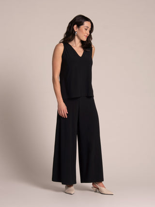 Go To V-Neck Tank Relax Short, Black