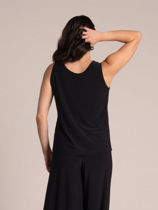Go To V-Neck Tank Relax Short, Black
