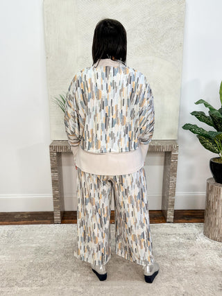 Sympli Hey Honey Reversible Lined Shrug, Cashew/Riverstone - Statement Boutique