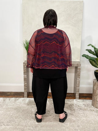 Sympli Mezza Luna Cardigan, Mesh, Digital Agate - Statement Boutique