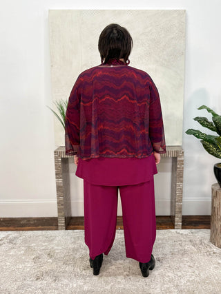 Sympli Mezza Luna Cardigan, Mesh, Digital Agate - Statement Boutique