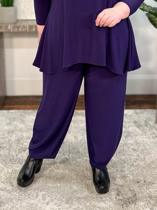 Sympli Narrow Lantern Pant, Blackberry - Statement Boutique