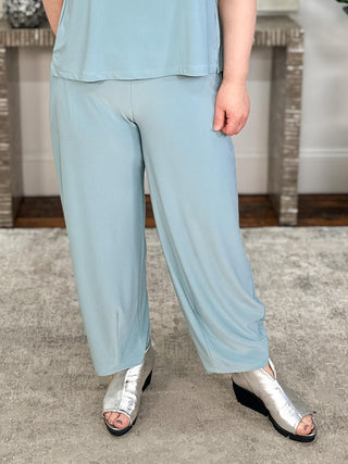 Sympli Narrow Lantern Pant, Stone Blue - Statement Boutique