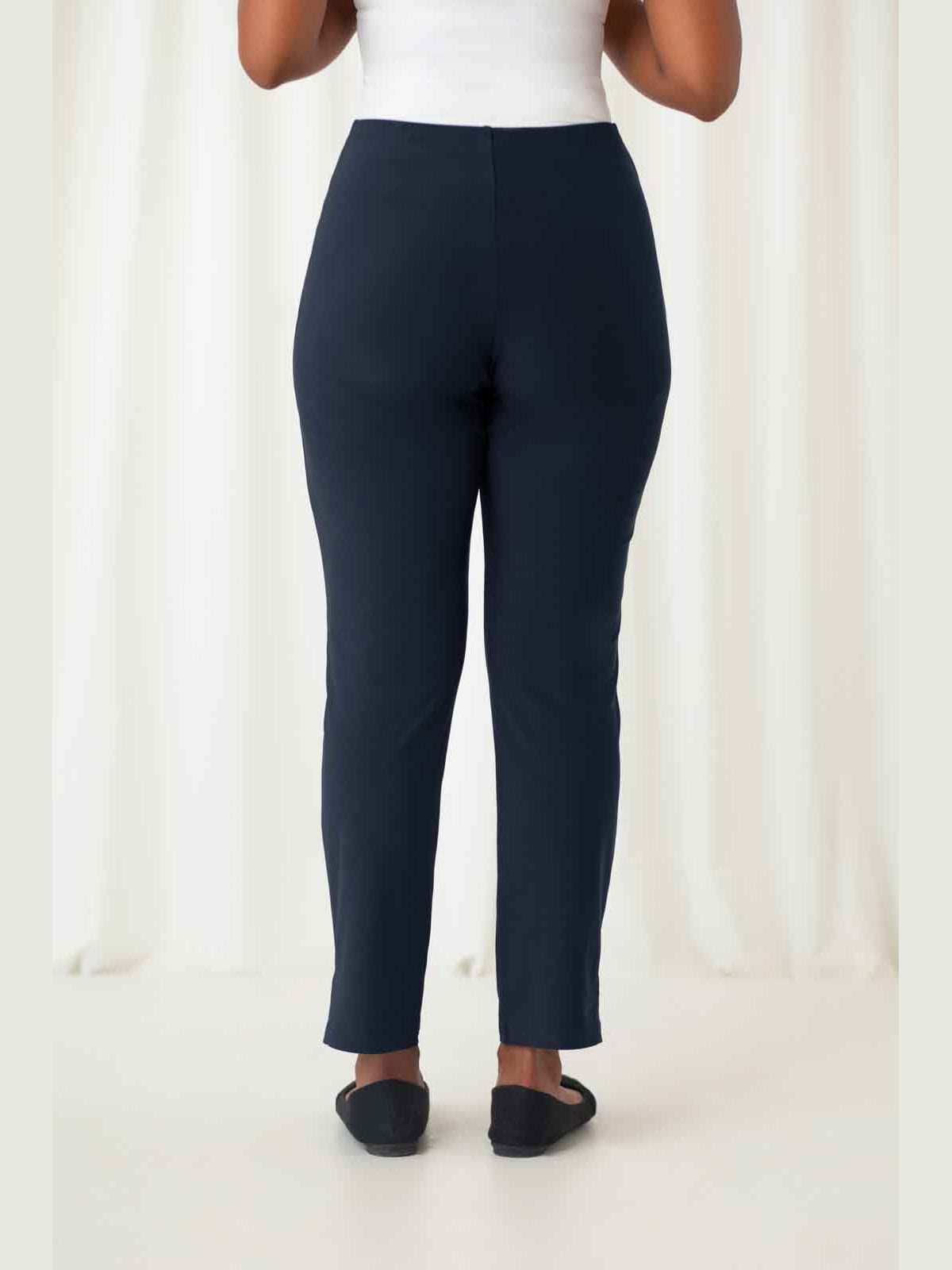 Sympli Narrow Pant Midi, Navy - Statement Boutique