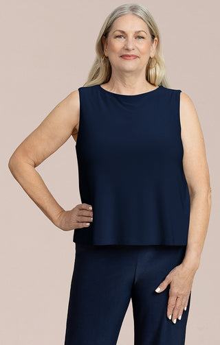 Sympli Nu Flared Shell, Navy - Statement Boutique