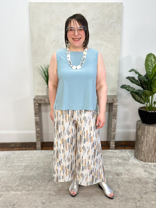 Sympli Nu Flared Shell, Stone Blue - Statement Boutique