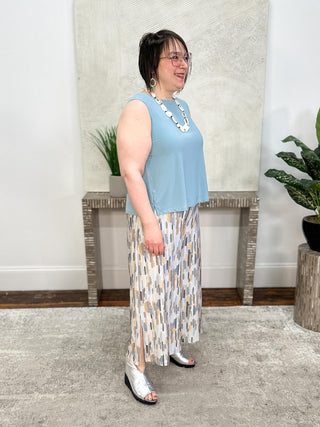 Sympli Nu Flared Shell, Stone Blue - Statement Boutique