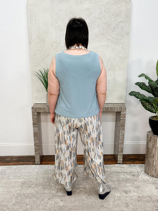Sympli Nu Flared Shell, Stone Blue - Statement Boutique