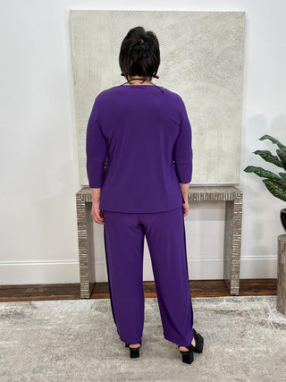 Buttoned Up Lantern Pant, Elderberry