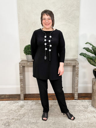 Sympli Narrow Pant Midi, Black - Statement Boutique