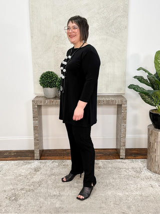 Sympli Narrow Pant Midi, Black - Statement Boutique