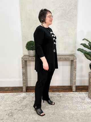 Sympli Narrow Pant Midi, Black - Statement Boutique