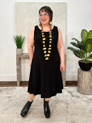 Nu Tank Dress Short, Black